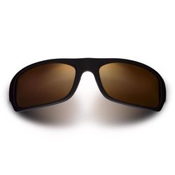 Maui Jim Peahi Sunglasses Unisex Matte Black Frame HCL Bronze Lens Polarized