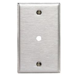 Leviton Silver 1 gang Stainless Steel Wall Plate 1 pk