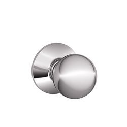 Schlage F Series Orbit Bright Chrome Passage Knob 1-3/4 in.