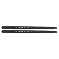 STANLEY 12 in. High Carbon Steel Hacksaw Blades 24 TPI 2 pk