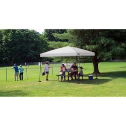 Quik Shade Polyester Peak Canopy 9 ft. H X 10 ft. W X 10 ft. L