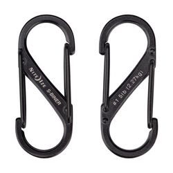 Nite Ize S-Biner Stainless Steel Black Dual Carabiner S-Biner