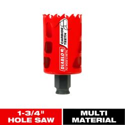 Diablo Snap-Lock Plus 1-3/4 in. Carbide Tipped 2-3/8 in. L X 3/8 in. D Hole Saw