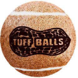 Petsport Tuff Ball For Dog Brown Polyster/Rubber Peanut Butter Tennis Balls 2 pk
