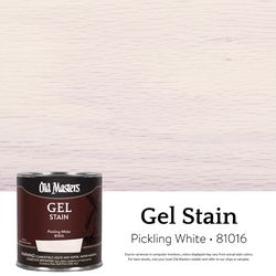 Old Masters Semi-Transparent Pickling White Oil-Based Alkyd Gel Stain 1/2 pt