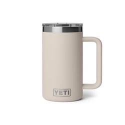 YETI Rambler 24 oz Cape Taupe BPA Free Ceramic Lined Mug with MagSlider Lid