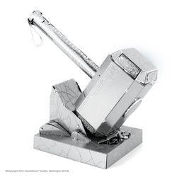 Fascinations Metal Earth Mjolnir Thor's Hammer 3D Model Kit Gray/Silver