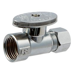 Ace 1/2 in. FIP X 1/2 in. Compression Brass Straight Stop Valve