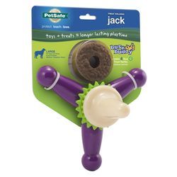 PetSafe Busy Buddy For Dog Multicolored Nylon/Rubber Jack Chew Dog Toy Medium 1 pc