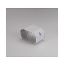 Slimduct Lineset Cover Coupler 3.75 in. W X 3 in. H White