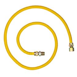 Eastman 1/2 in. OD in. X 1/2 in. D MIP 60 in. Stainless Steel Gas Connector