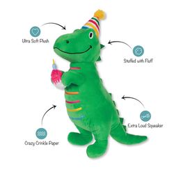 Pet Shop by Fringe Studio For Dog Multicolored Plush Im How Old Dog Toy