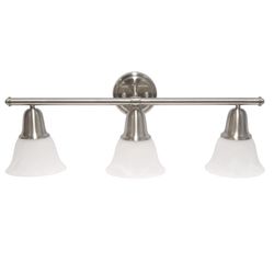 Lalia Home 3-Light Brushed Nickel Metallic Contemporary Wall Sconce