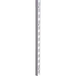 Knape & Vogt 82 Series White Steel Double Slot Bracket 14 Ga. 78 in. L
