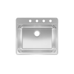 Kindred Creemore Stainless Steel Top Mount 25 in. W X 22 in. L Single Bowl Kitchen Sink