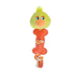 Boss Pet Pet Park Blvd For Dog Multicolored Ropers Duck Dog Toy 1 pk