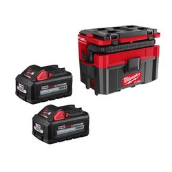Milwaukee M18 FUEL PACKOUT Wet Dry Vac w (2) 6Ah Batteries Bundle
