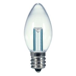 Satco C7 E12 (Candelabra) LED Bulb Warm White 7 W 1 pk