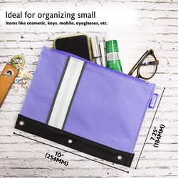 Bazic Products 6.9 in. H X 9.6 in. W X 3/8 in. D Pencil Pouch Assorted