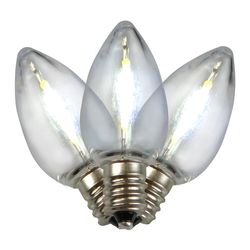 Holiday Bright Lights LED C7 Pure White 25 ct Christmas Light Bulbs
