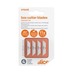 Slice 0.25 in. Ceramic Box Cutter Replacement Blades 1.31 in. L 4 pk
