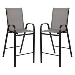 Flash Furniture Brazos Black Steel Frame Modern Barstool