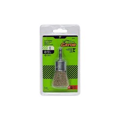Gator 1 in. Fine Crimped End Brush Brass Coated Steel 4500 rpm 1 pc