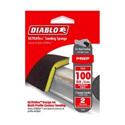 Diablo UltraFlex 7 in. L X 4.8 in. W 100 Grit Fine Contour Sanding Sponge