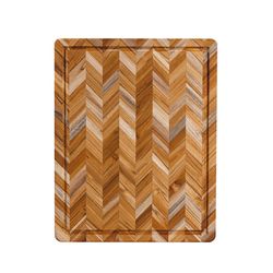 TeakHaus 18 in. L X 14 in. W X 1.5 in. Teak Wood Cutting Board