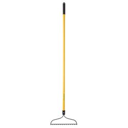 Home Plus 61 in. 14 Tine Steel Bow Rake Fiberglass Handle