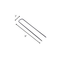 ErosionTech 1 in. W X 6 in. L Steel Fabric and Garden Staples 1 pk