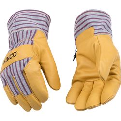 Kinco Men's Outdoor Suede Work Gloves Yellow L 1 pair