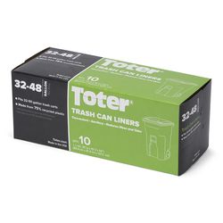 Toter 48 gal Cart Liner Quick Tie 10 pk