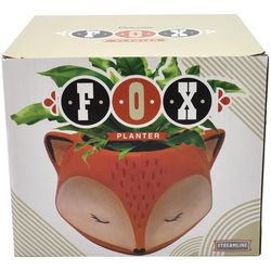 Streamline Ceramic Planter Orange/Black