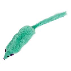 Boss Pet Pet Park Blvd For Cat Green Plush Catnip Mouse Cat Toy 1 pk