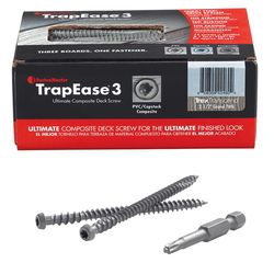 FastenMaster TrapEase No. 20 X 2-1/2 in. L Gravel Path Torx Ttap Star Head Composite Deck Screws 75