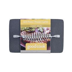 Good Cook Cast Iron Grill Press 7.8 L X 4.6 in. W 1