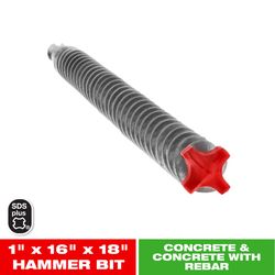 Diablo Rebar Demon 1 in. X 18 in. L Carbide Hammer Drill Bit SDS-Plus Shank 1 pk