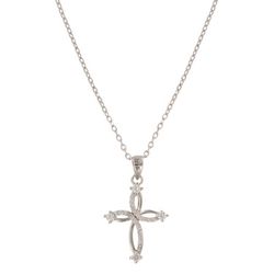 Montana Silversmiths Women's Tangled Arms Cross Silver Necklace Water Resistant