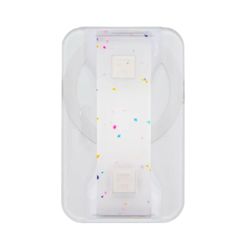 LoveHandle Multicolored Clear Confetti Glitter Cell Phone Grip For All Mobile Devices