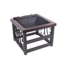 Blue Sky Outdoor Living 28 in. W Steel Square Wood Fire Pit