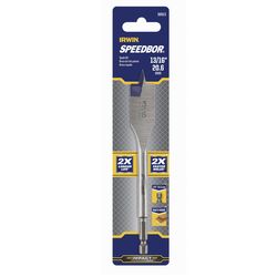 IRWIN Speedbor 13/16 in. X 6 in. L Carbon Steel Wood Boring Bit Hex Shank 1 pc