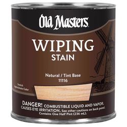 Old Masters Semi-Transparent Clear Oil-Based Wiping Stain 1/2 pt