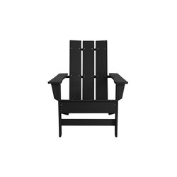 Durogreen Tangent Aria Black HDPE Frame Adirondack Chair