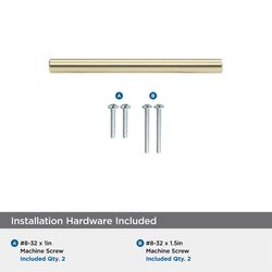 Amerock Contemporary Bar Cabinet Pull 3 in. Champagne Bronze Gold 1 pk
