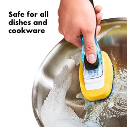 OXO Good Grips 1 in. W Medium Bristle Plastic/Rubber Handle Dish Brush Refill