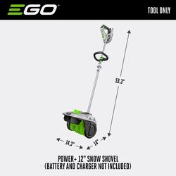 EGO Power+ SNS1200 12 in. Single stage Battery Snow Shovel Thrower