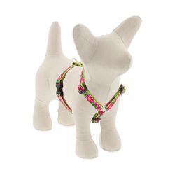 LupinePet Original Designs Multicolored Petunias Nylon Dog Harness