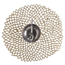 Chilewich TerraStrand Brass Vinyl Placemats 15 in. L X 14 in. W