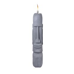 Alpine Cement Gray 41 in. Statue